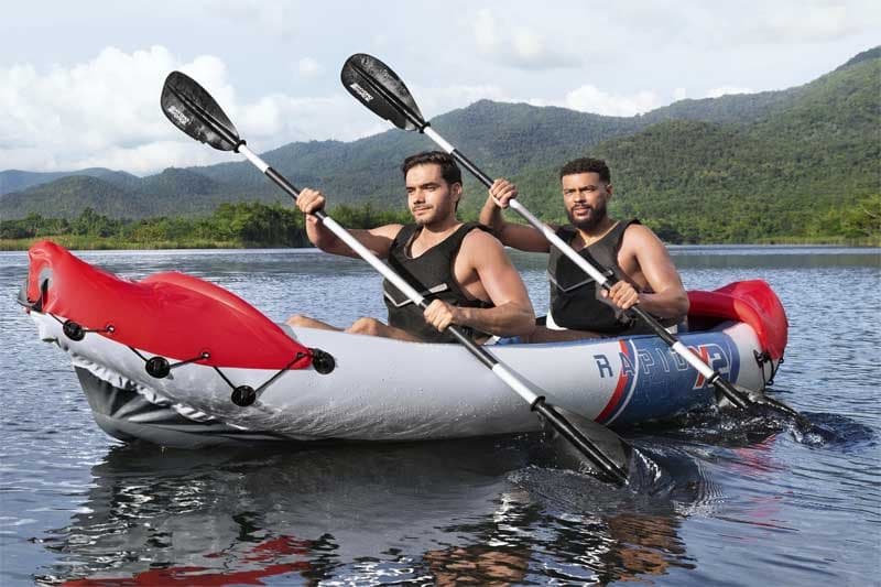 Kajak dvosed na naduvavanje sa veslima i pumpom Bestway Hydro-Force Rapid X2 65077