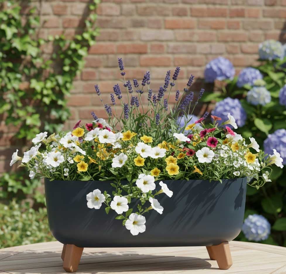 Elegantna žardinjera sa nogarima Prosperplast Gracia Antracit 40cm