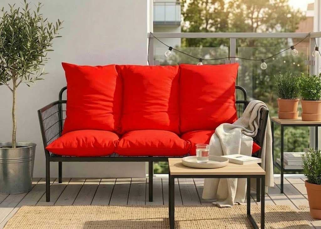 Jastuk Za BaštenskI Dvosed 100x50x50 cm RED