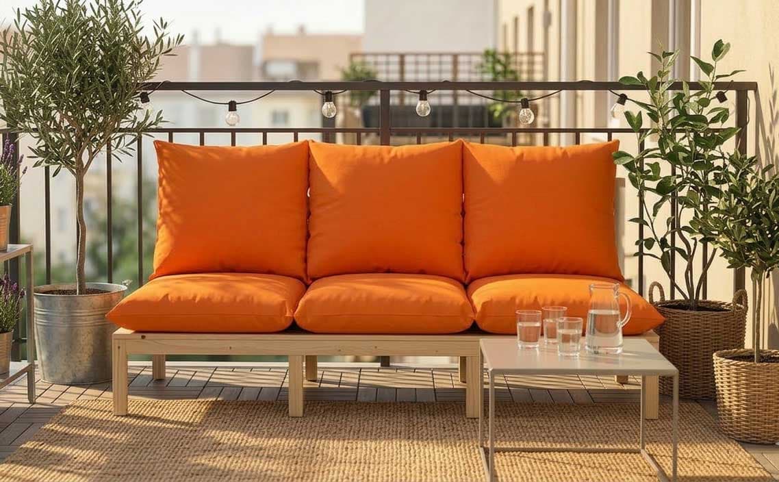 Jastuk Za BaštenskI Dvosed 120x50x50 cm ORANGE