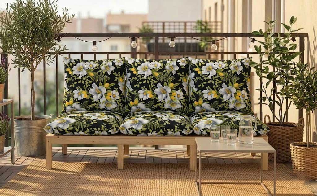 Jastuk Za BaštenskI Dvosed 120x50x50 cm WHITE NIGHT