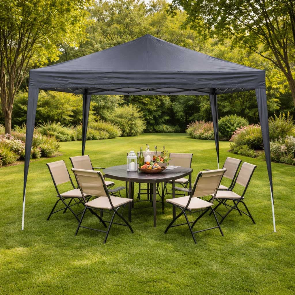 Progarden Pop-Up paviljon 3x3m Sivi – Instant Hladovina