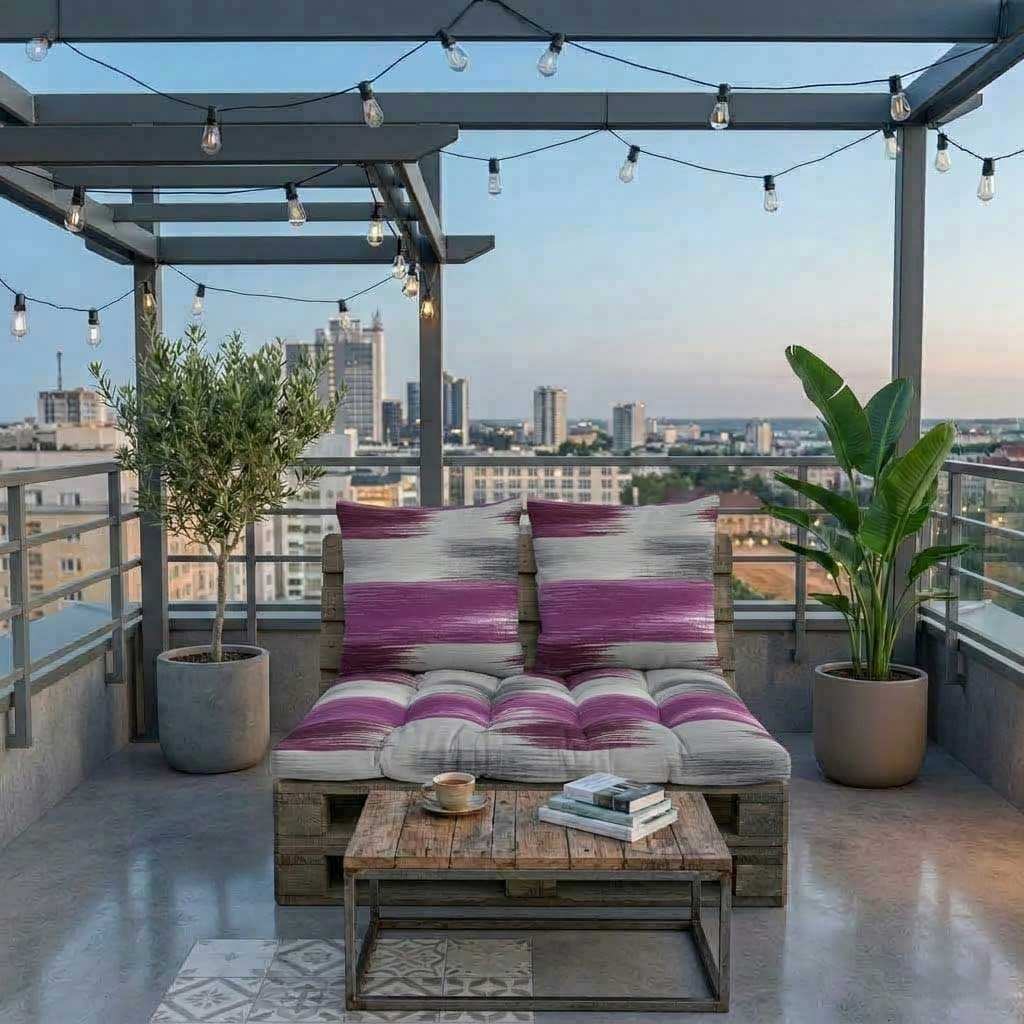 Komplet jastuka za garniture od paleta PINK BRUSH