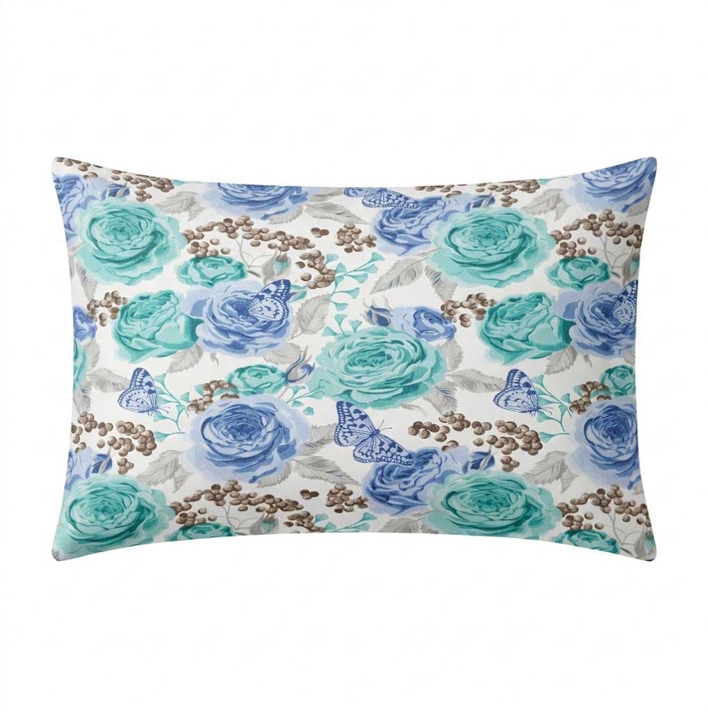 Pamučni dekorativni jastuk 70x50 cm 1 komad BLUE ROSES