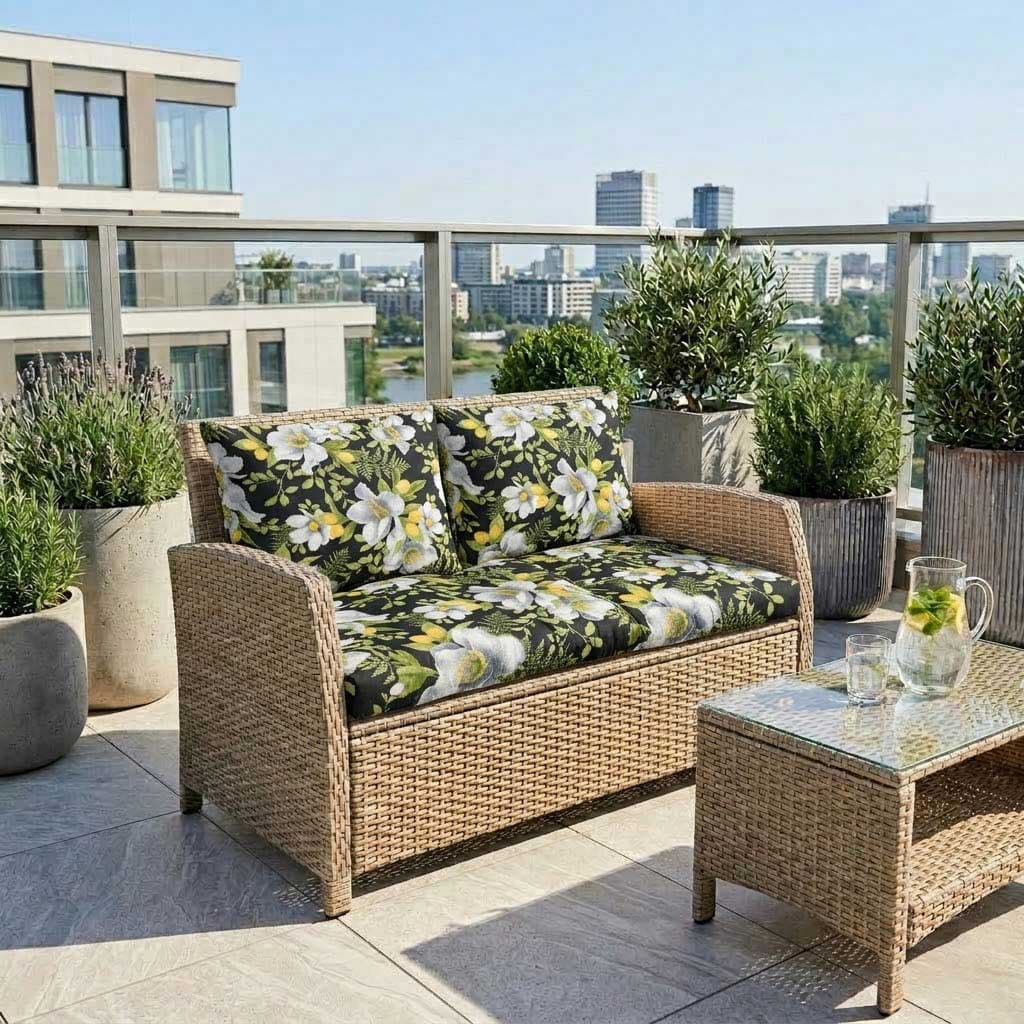 Jastuci za baštenski dvosed 130x50x50cm WHITE NIGHT