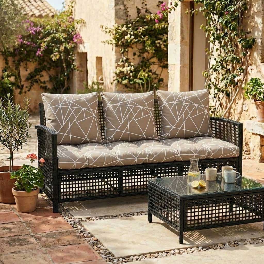 Jastuci za baštenski trosed 160x50x50cm GEOMETRIC