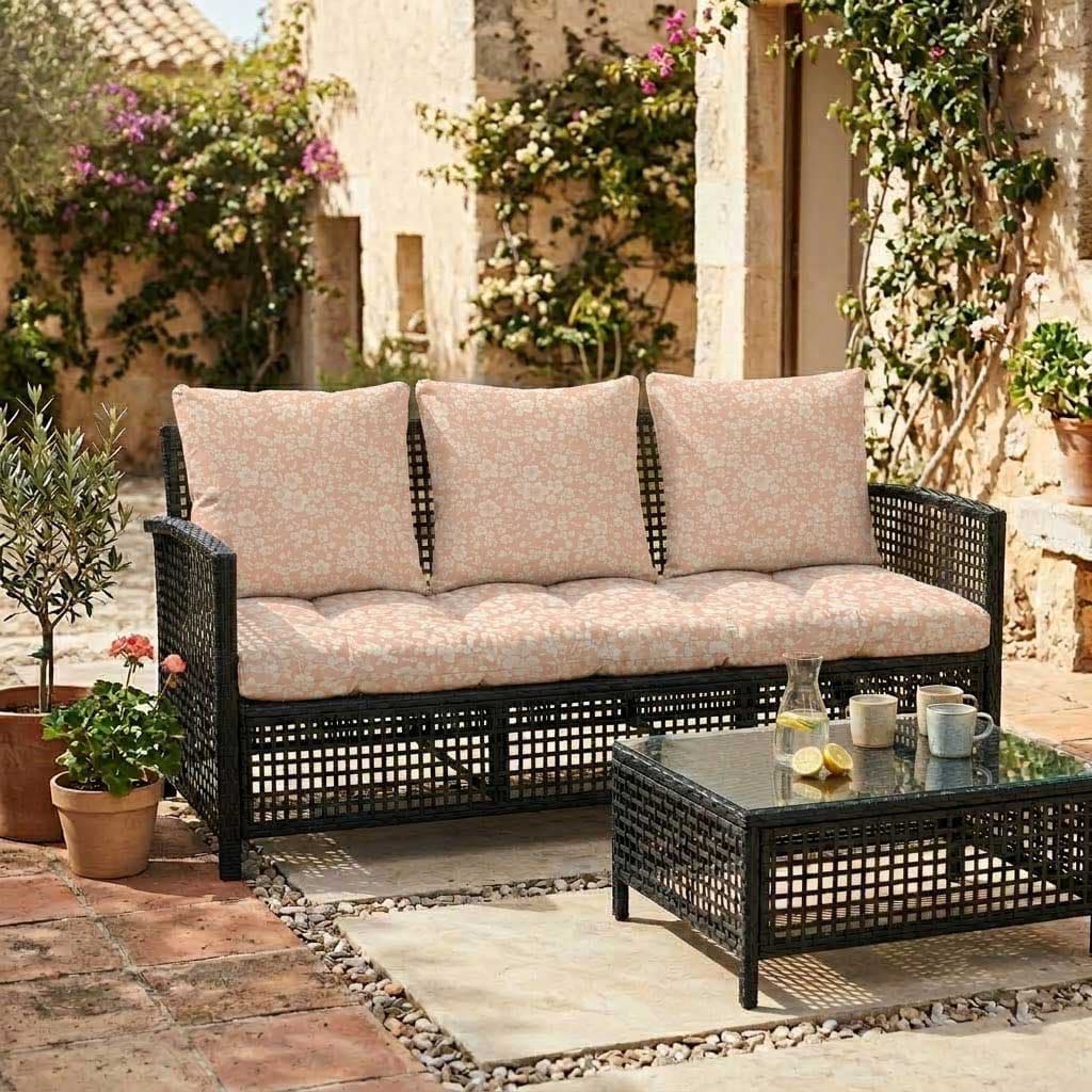 Jastuci za baštenski trosed 160x50x50cm LITTLE FLOWERS