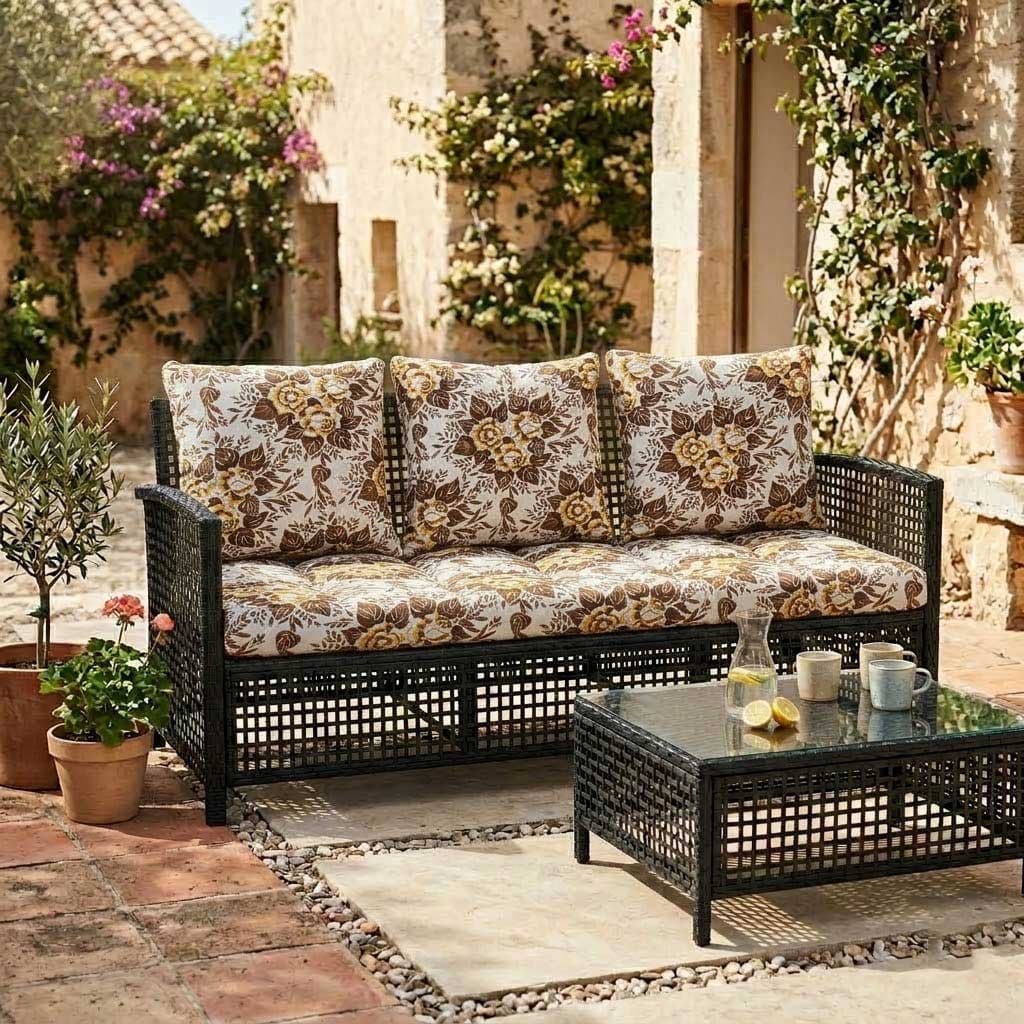 Jastuci za baštenski trosed 160x50x50cm RETRO BOUQUET