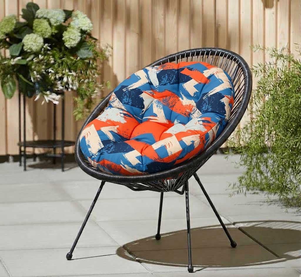 Jastuk za ovalnu baštensku stolicu - fotelju 110x90cm MODO