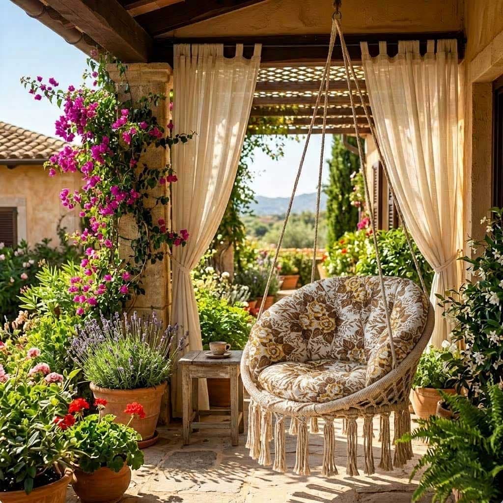 Jastuci za Makrame ljuljašku RETRO BOUQUET