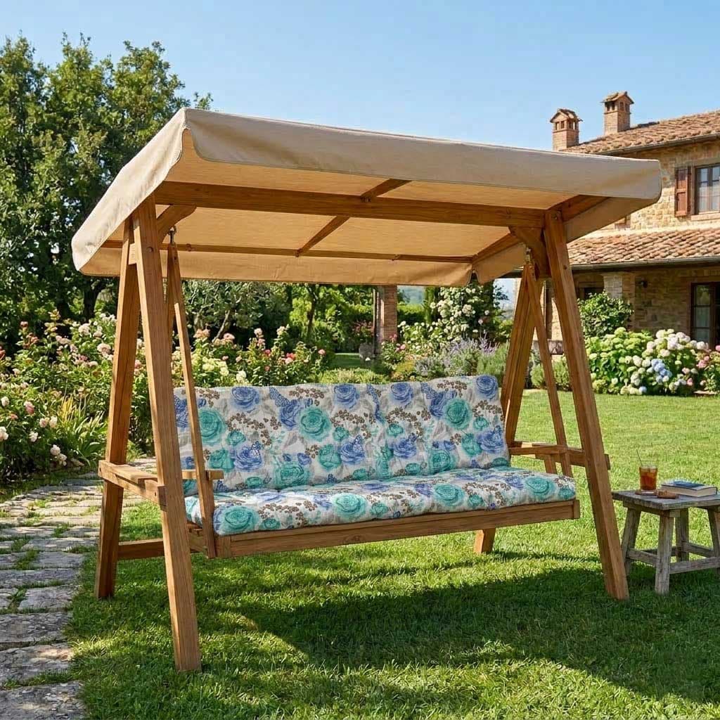 Jastuci za Baštensku Ljuljašku 180x65x65cm BLUE ROSES