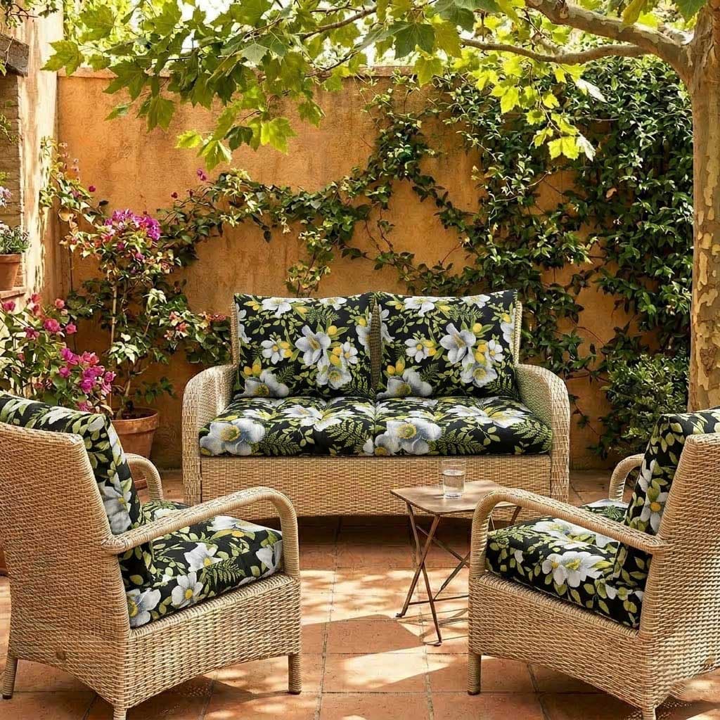 Jastuci Za Baštensku Garnituru - Dvosed 120cm i Dve Fotelje WHITE NIGHT