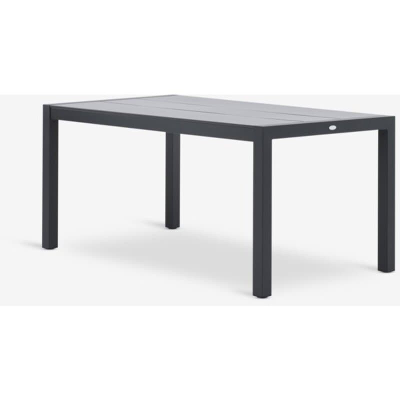Baštenski sto HAGEN 92x160 cm, sivi, DURAWOOD®/aluminijum