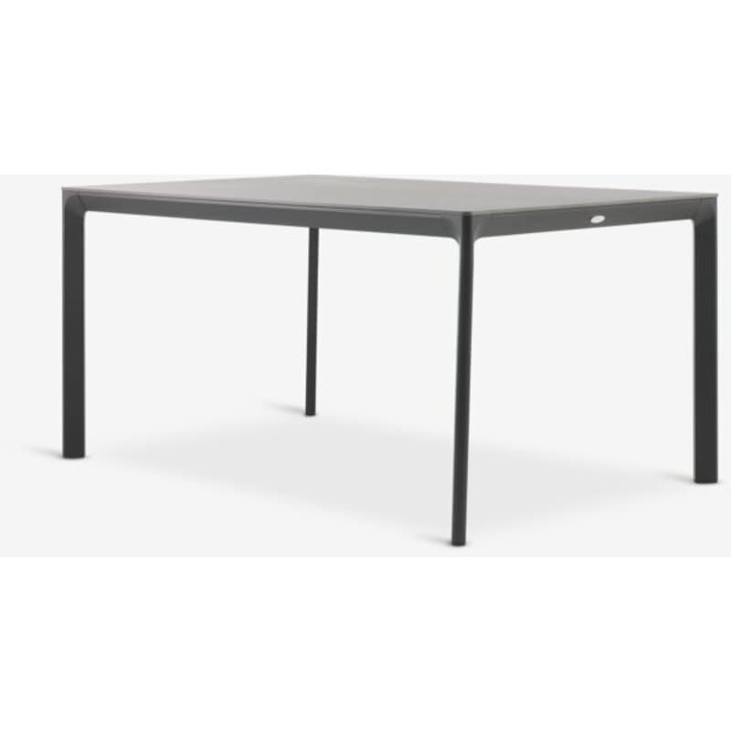 Baštenski sto KUMLA 95x150 cm, sivi, aluminijum i sinterovani kamen