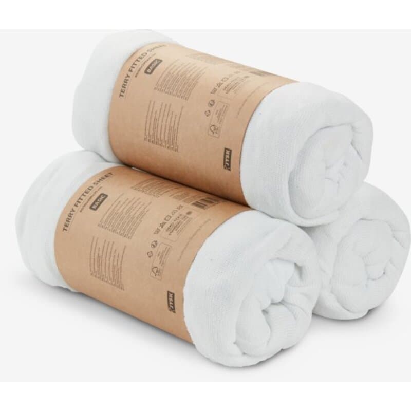 Frotirski čaršav sa lastišem 90x200x30 bela