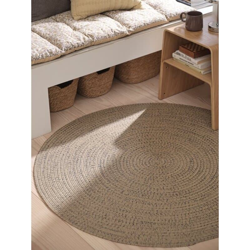 Okrugli tepih R120cm natur/siva