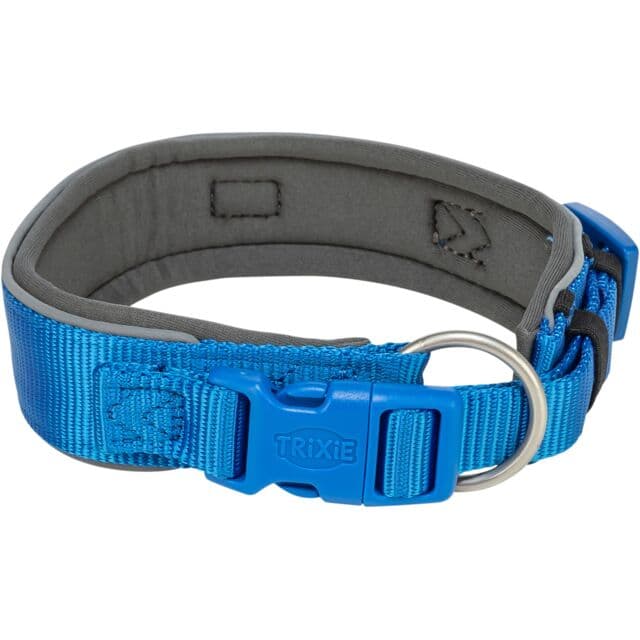 Ogrlica za pse 33-42cm Premium extra wide blue TRIXIE 1995602