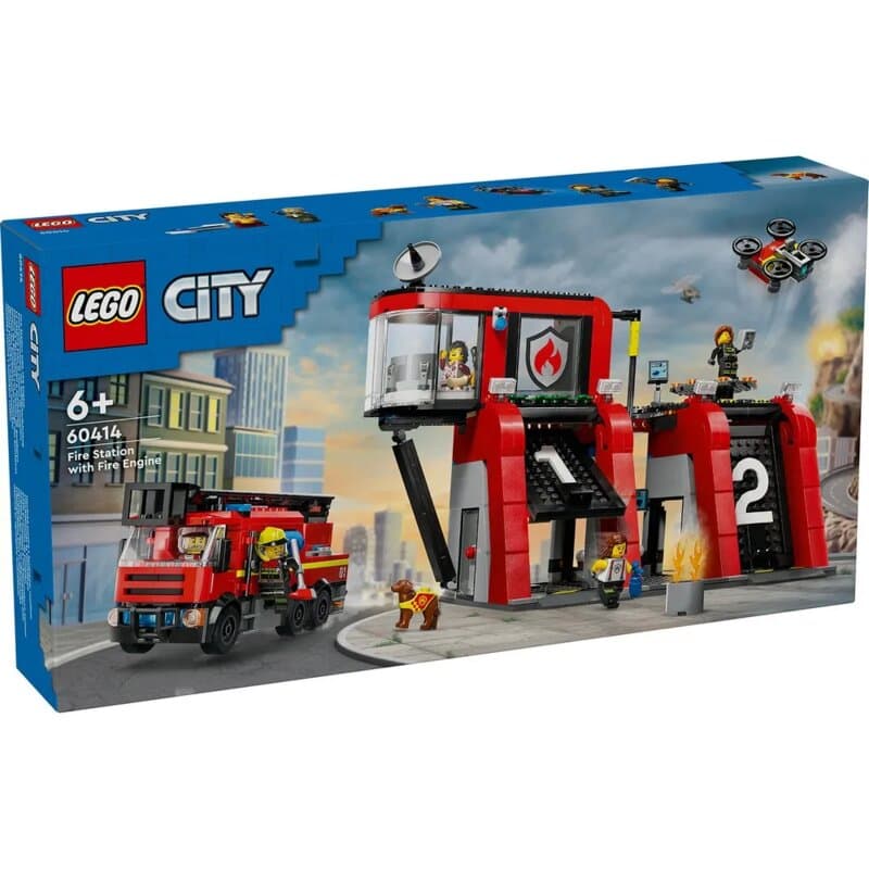 LEGO® City Vatrogasna stanica sa vatrogasnim vozilom (60414)