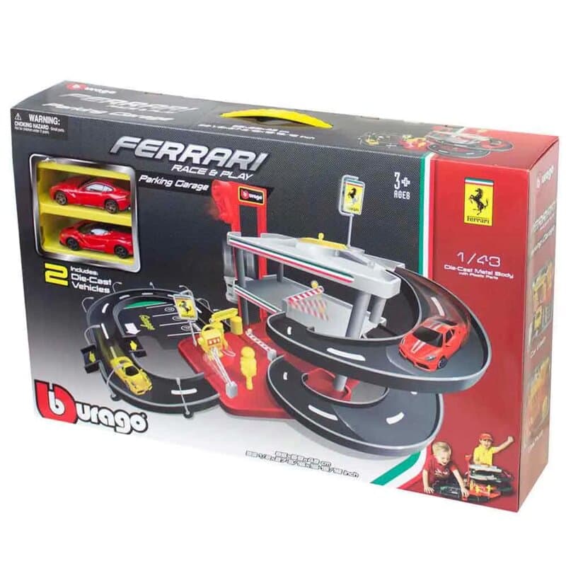 Burago Ferrari Garaža za Autiće 1:43 sa 2 Autića