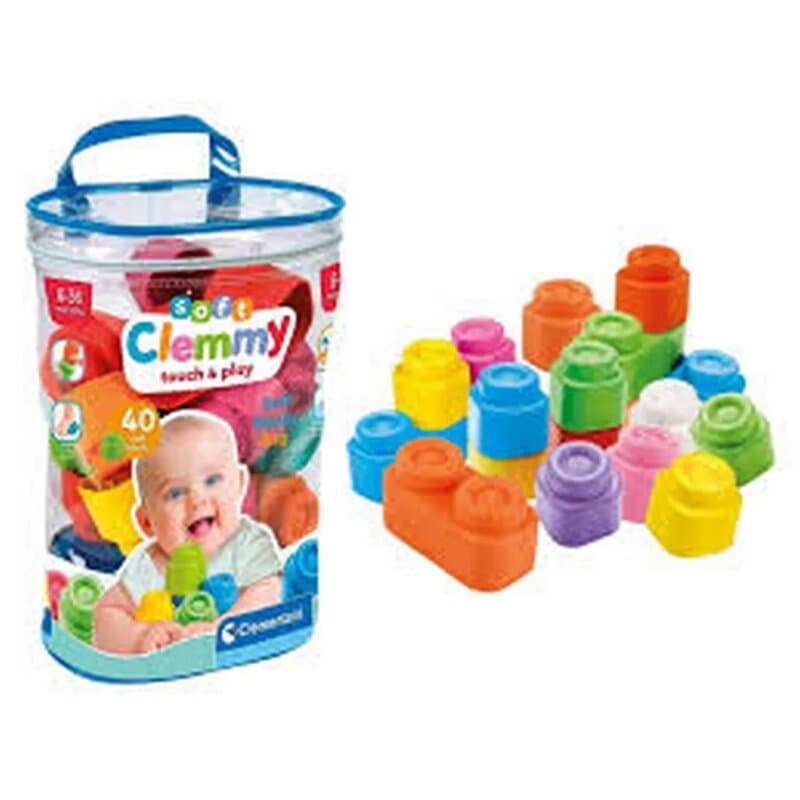 Clemmy mekane kockice za bebe, 40 komada