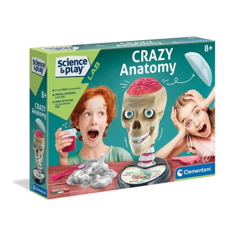 Clementoni Crazy Anatomi Set - edukativna igra sastavljanje lobanje