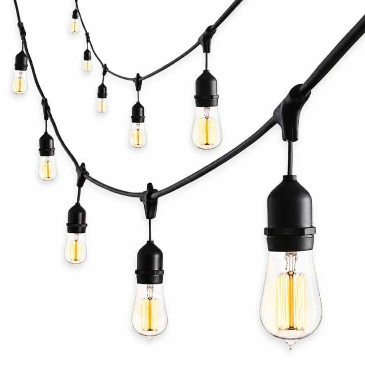 Dekorativni svetlosni niz sa 20 LED sijalica E27 20 m 2700K IP44