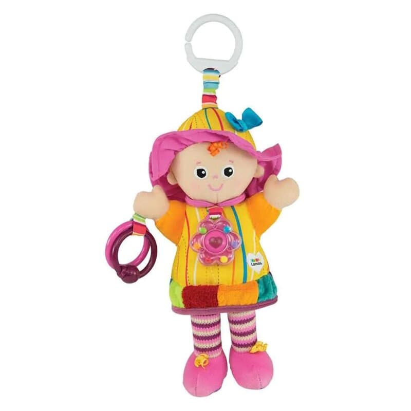 Lamaze Emili – plišana lutkica za bebe sa zvečkom i glodalicom