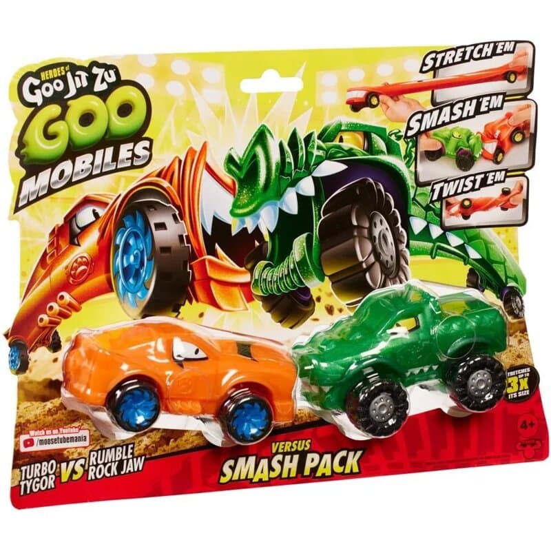 Goo Jit Zu Goomobil Versus Set — Bravlin' Blazagon protiv Treadz Shredz