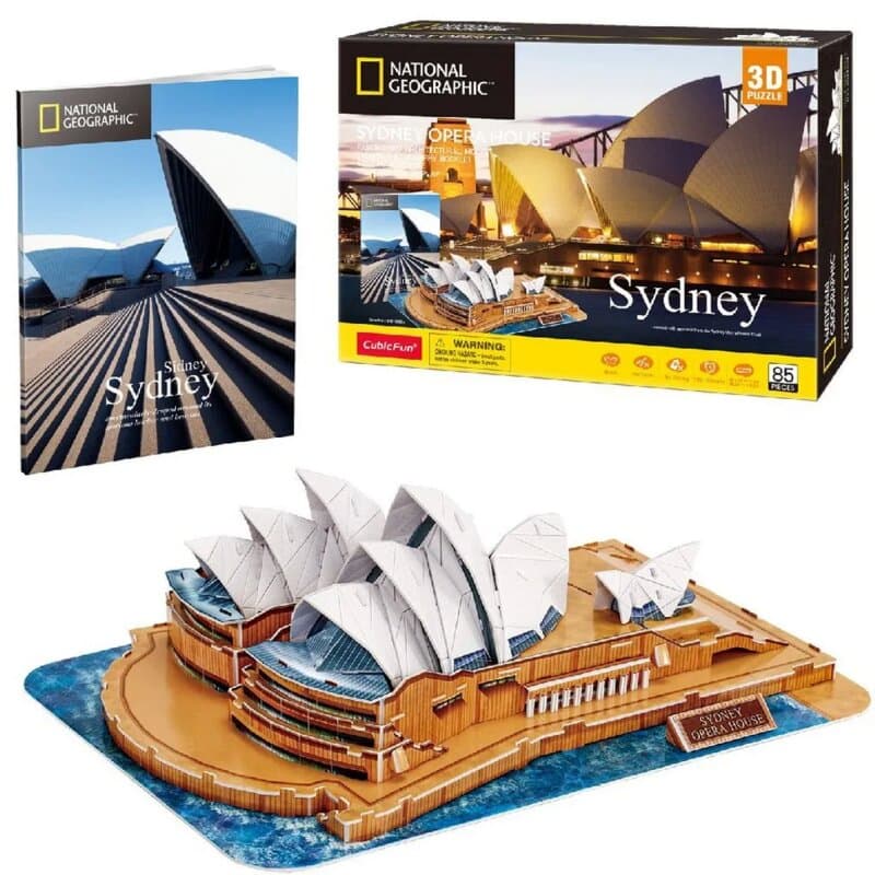 CubicFun 3D Puzzla Sidnejska Opera – 85 elemenata