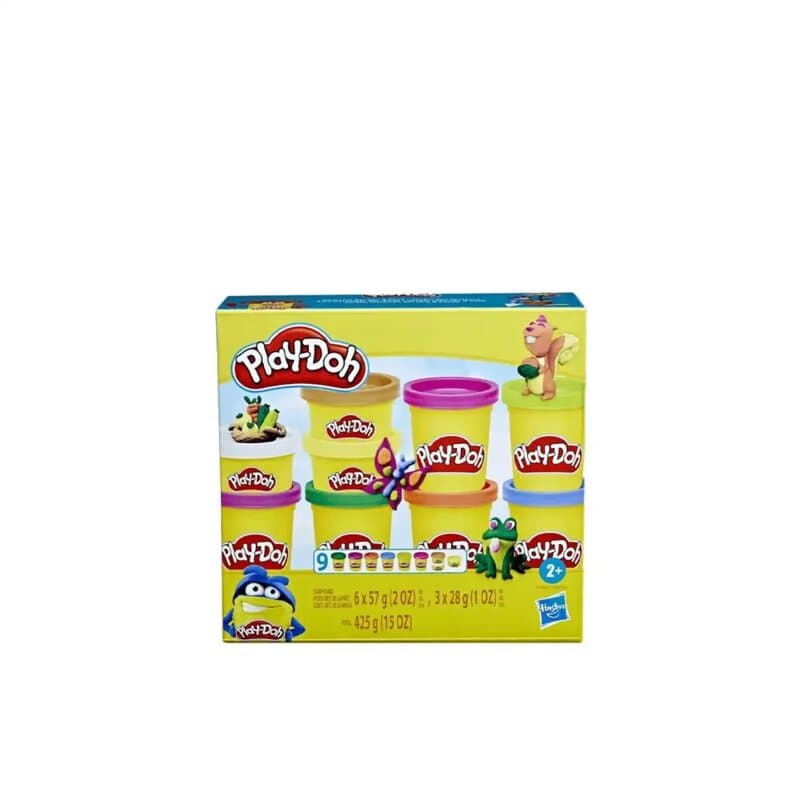 Play-Doh set plastelina 9 kanti u raznim bojama