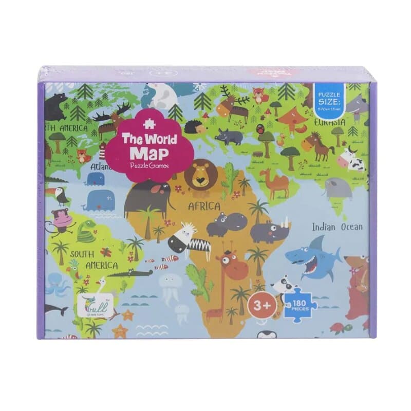 Puzzla Mapa sveta, 180 delova, Best Luck
