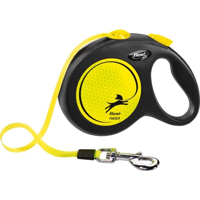 Povodac za pse do 50kg Flexi Neon 5m yellow TRIXIE 209331