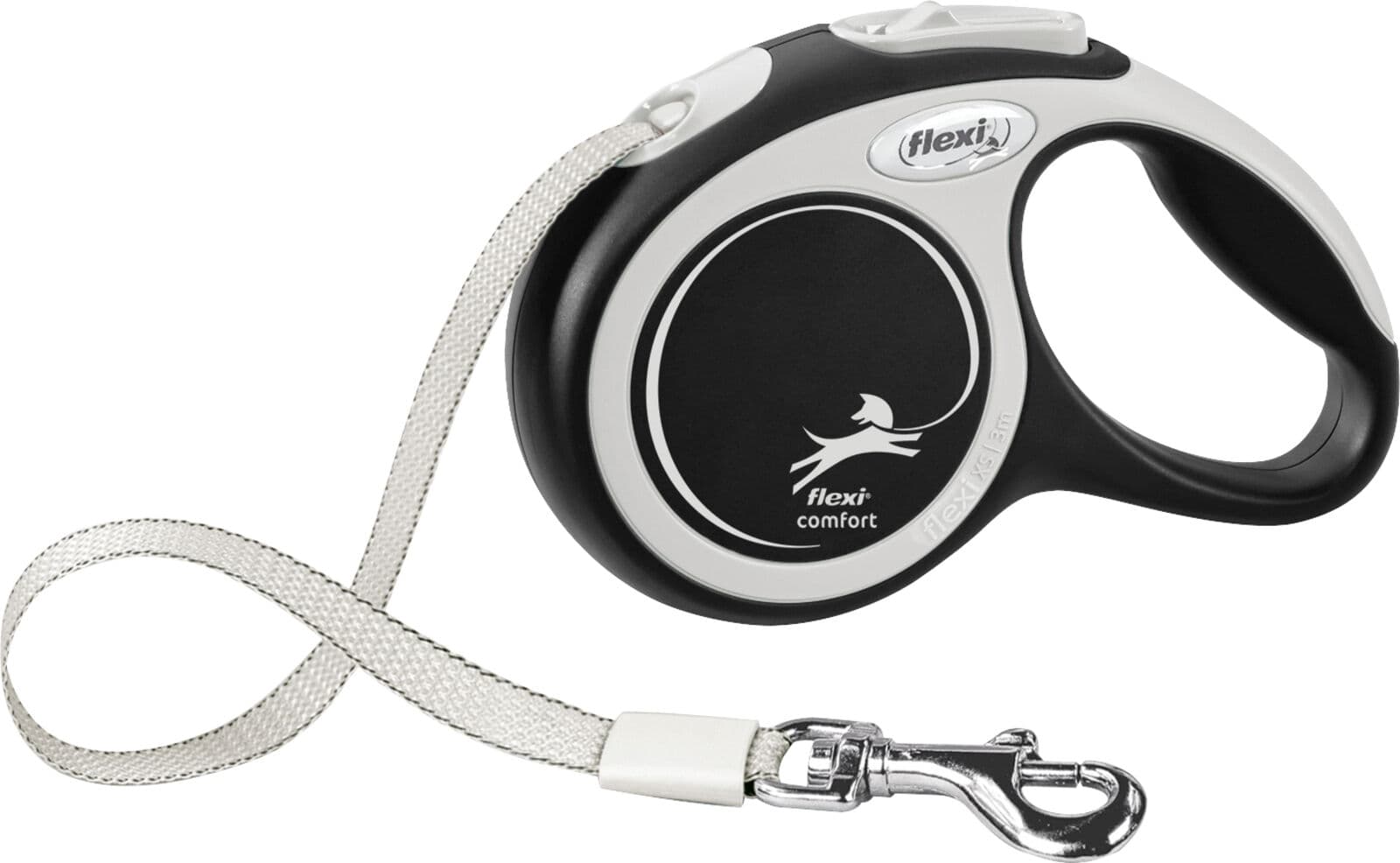 Povodac za pse do 12kg Flexi Comfort 3m black TRIXIE 213301