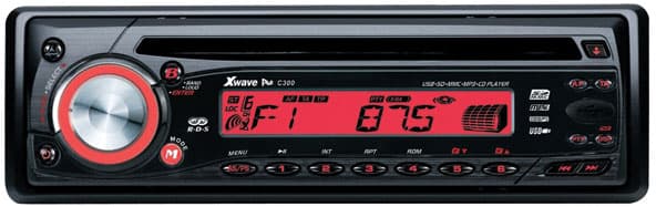 Xwave CD/MP3/USB/SD/MMC/FM auto plejer C300 red 012913
