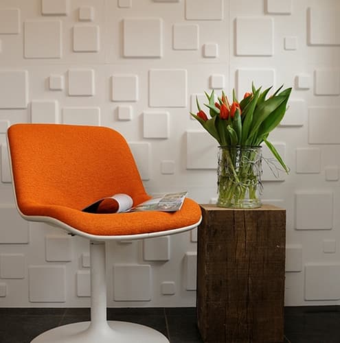 Dekorativni zidni 3D panel Squares 12 x 0.5 x 0.5 m