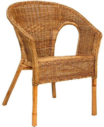 Fotelja od Prirodnog Ratana Fabion Natural Wash