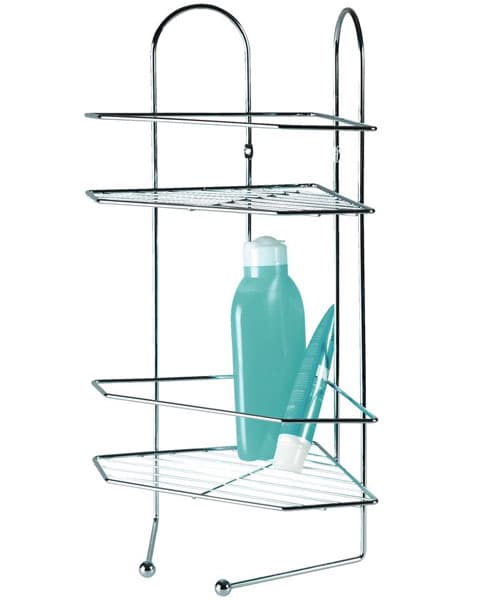 Ugaona metalna polica za kupatilo