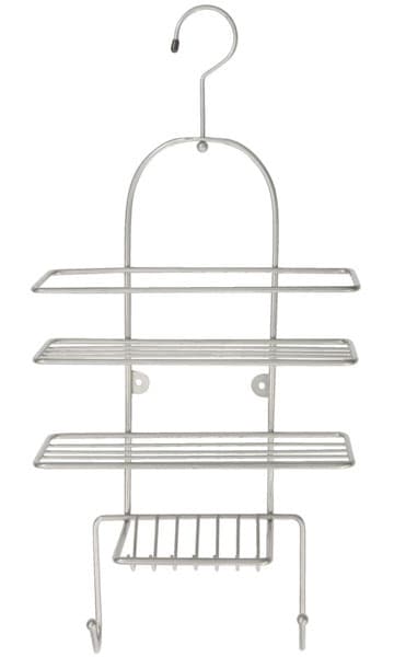 Polica sa kukicama od nerđajućeg čelika