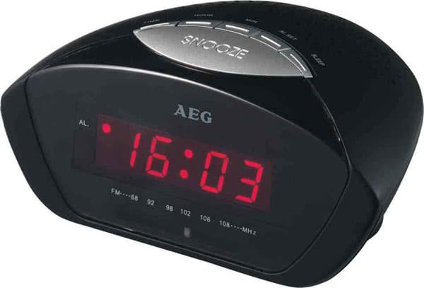 AEG radio budilnik crni MRC 4116