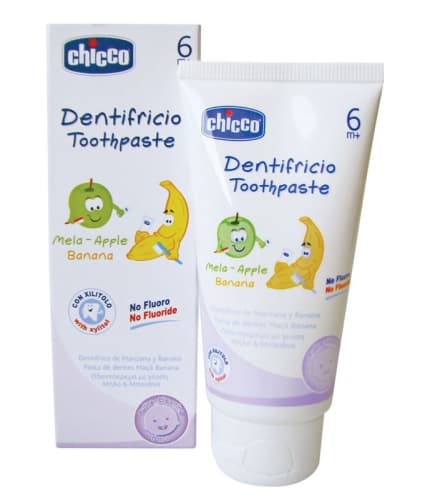 Chicco baby moments Pasta za zube jabuka i banana 6m+ 50ml 1010021