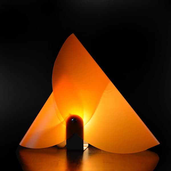 Dekorativna lampa sa 3 PVC abažura narandžasta E14