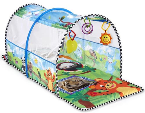 Bright Starts - Baby Einstein 2u1 Bebi aktiviti gimnastika I tunel Safari avanture