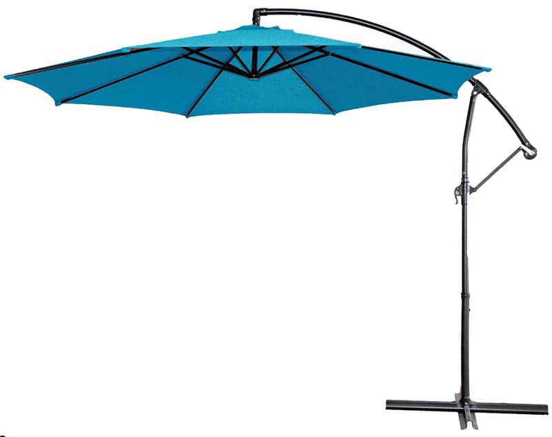 Zglobni Suncobran 270 cm - 8 Rebara - Blue