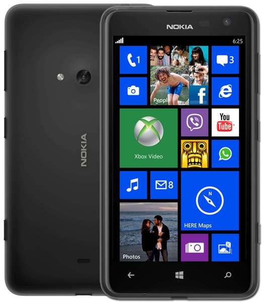 Mobilni telefon Nokia 625 Lumia Black Smartphone A00014253