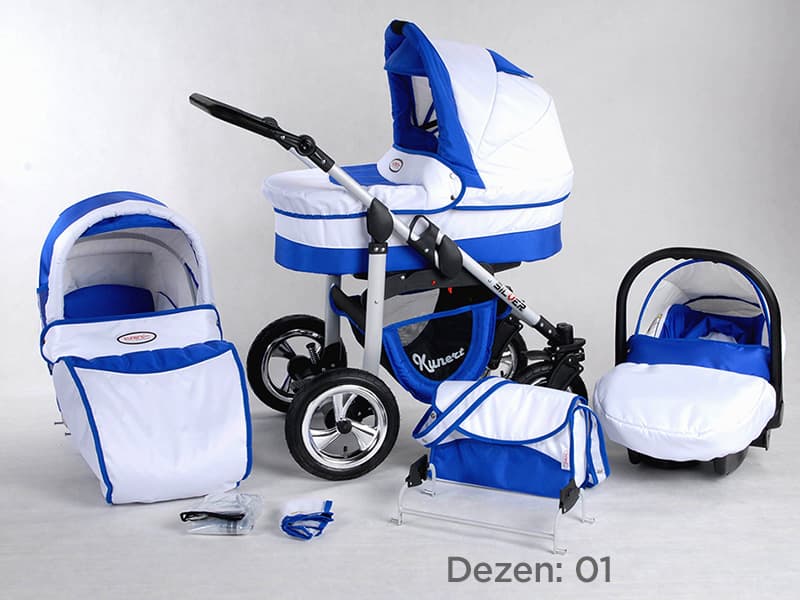 Kunert Kolica za bebe Silver Set 3u1 01