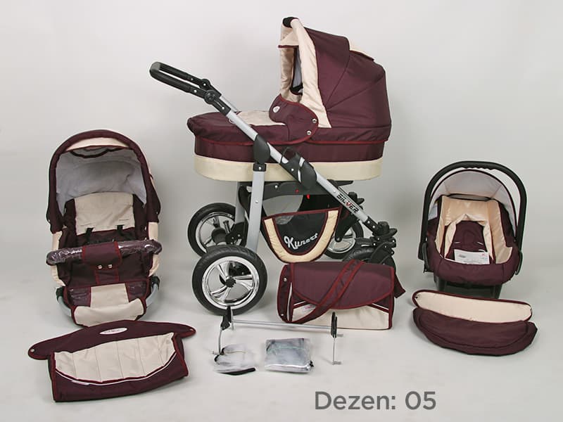 Kunert Kolica za bebe Silver Set 3u1 05