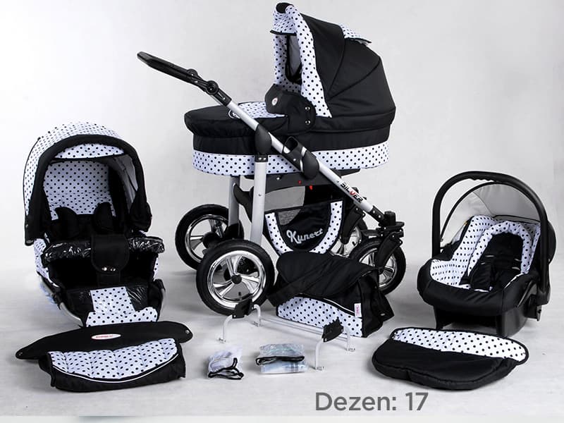 Kunert Kolica za bebe Silver Set 3u1 17