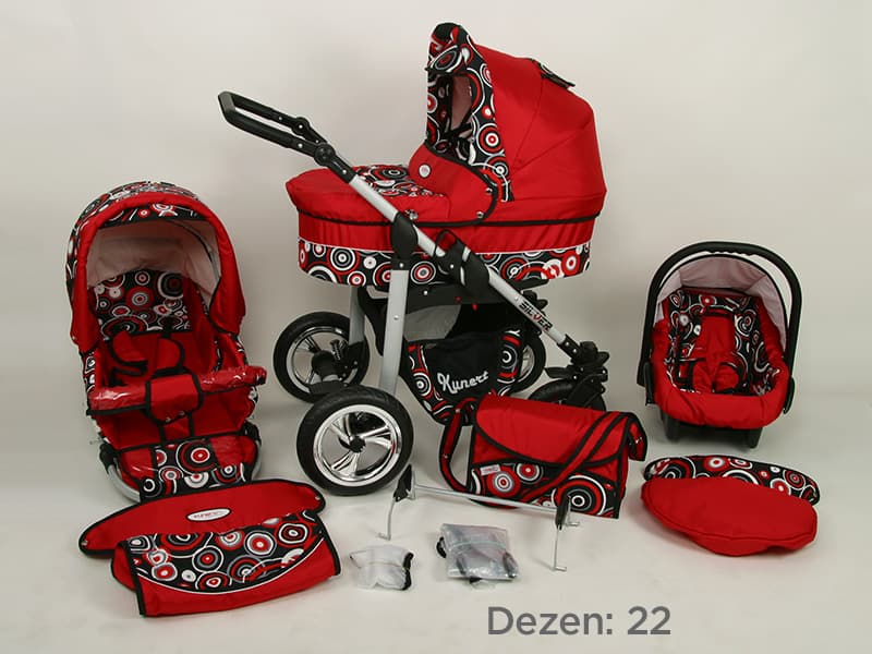 Kunert Kolica za bebe Silver Set 3u1 22