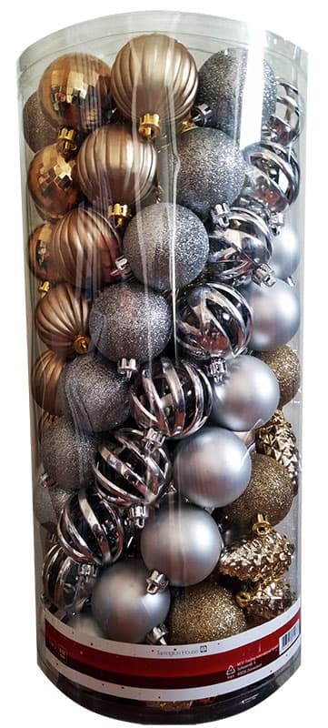 Ukrasi Za Novogodišnju Jelku - 101 Kugla zlato srebro bronza