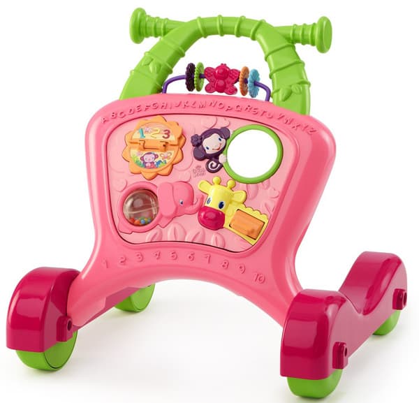 Bright Starts Dečja aktiviti hodalica - guralica za prohodavanje roze